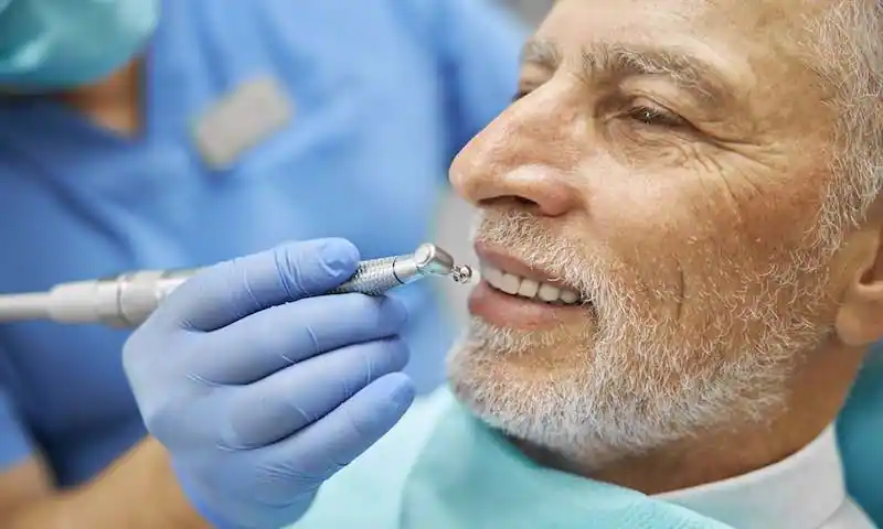 Dentist and patient