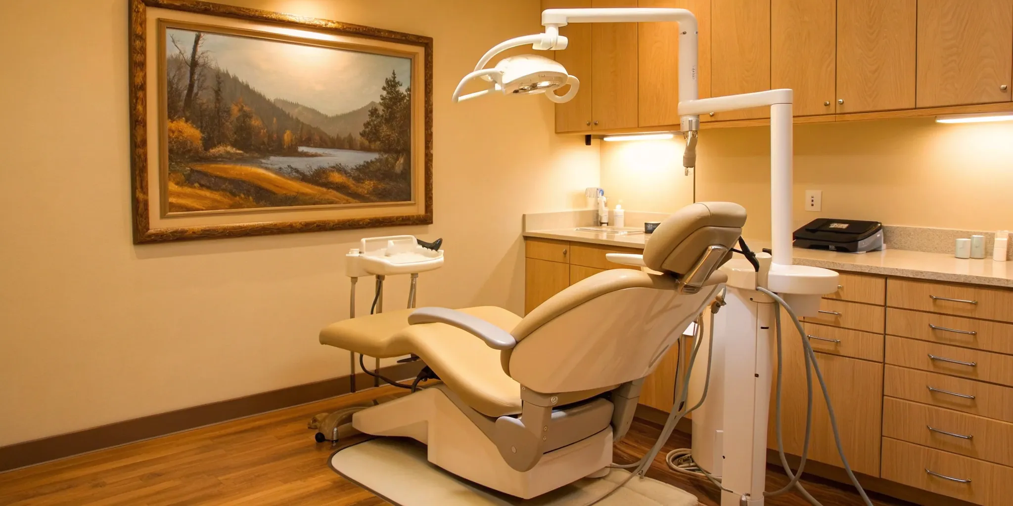 Dental exam chair where a failed bone graft can be evaluated and fixed.