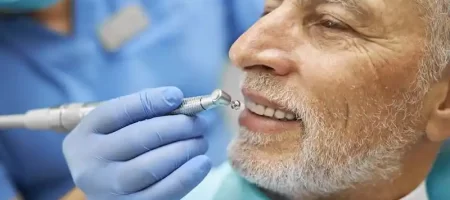 Dentist and patient